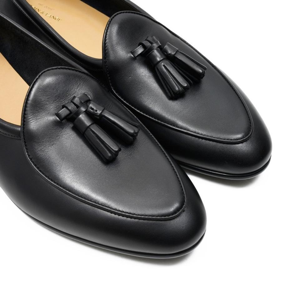 BAUDOIN & LANGE（ボードイン アンド ランジ）カーフレザータッセルローファー SAGAN CLASIC TASSELS（ラバーソール）245-59501 15061001052の画像