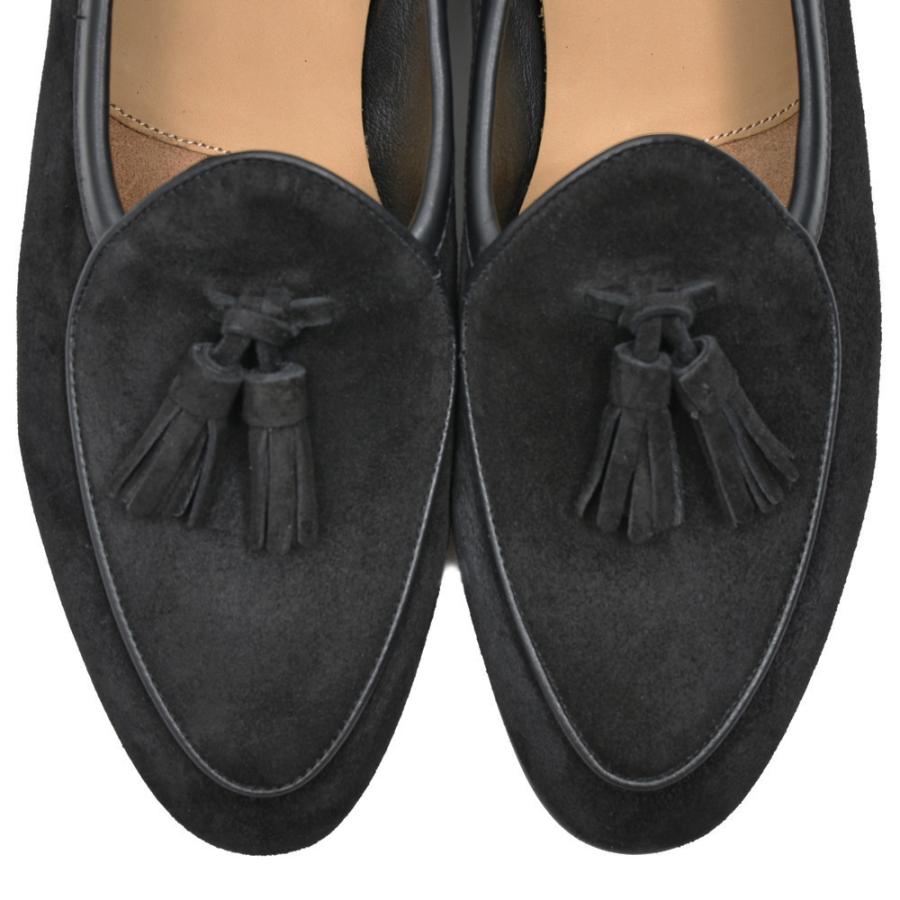 BAUDOIN & LANGE（ボードイン アンド ランジ）ラムスエードタッセルローファー SAGAN CLASSIC TASSELS（ラバーソール）245-59502 15061002052の画像