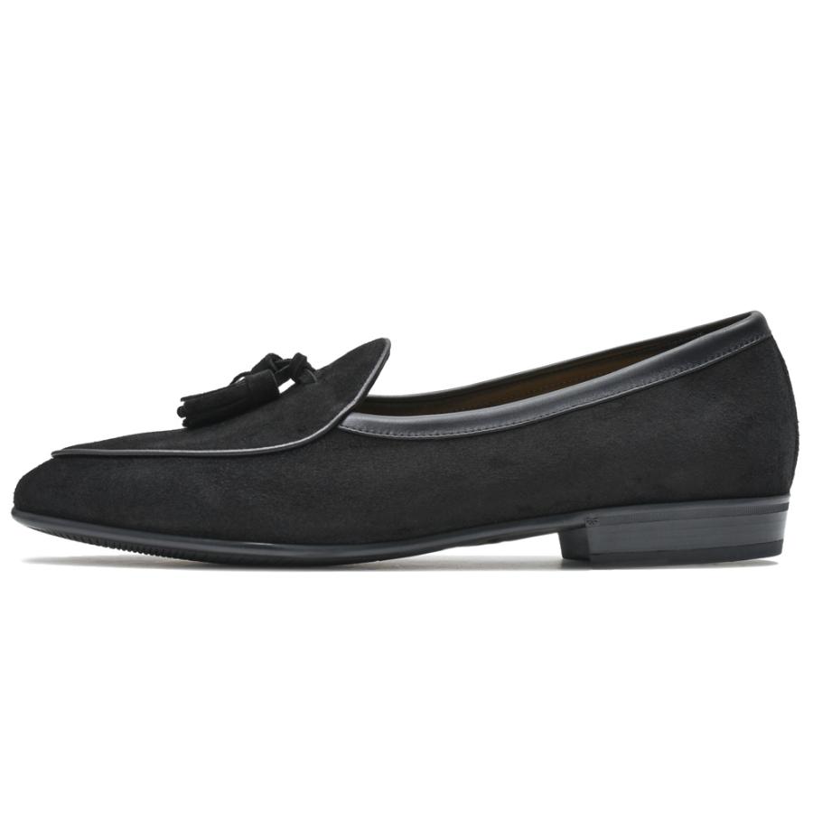 BAUDOIN & LANGE（ボードイン アンド ランジ）ラムスエードタッセルローファー SAGAN CLASSIC TASSELS（ラバーソール）245-59502 15061002052の画像