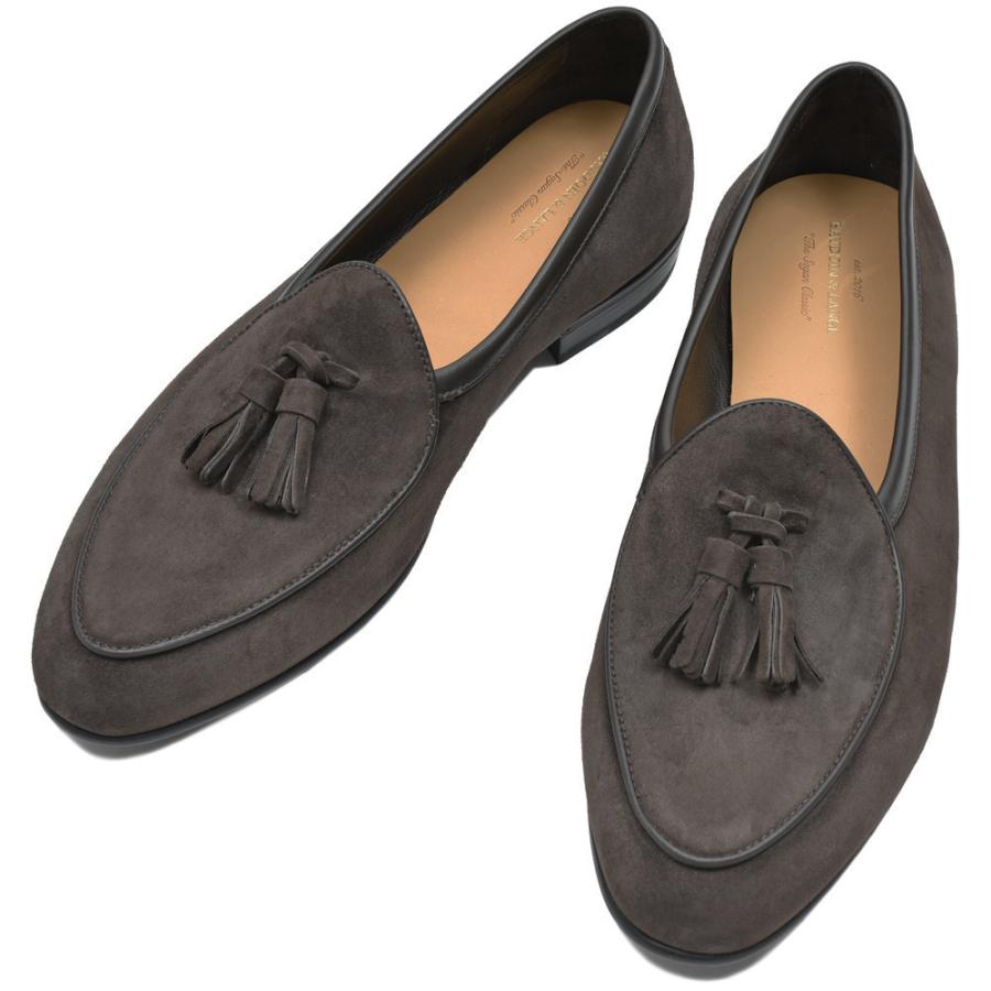 BAUDOIN & LANGE（ボードイン アンド ランジ）ラムスエードタッセルローファー SAGAN CLASSIC TASSELS（ラバーソール）245-59502 15061002052の画像