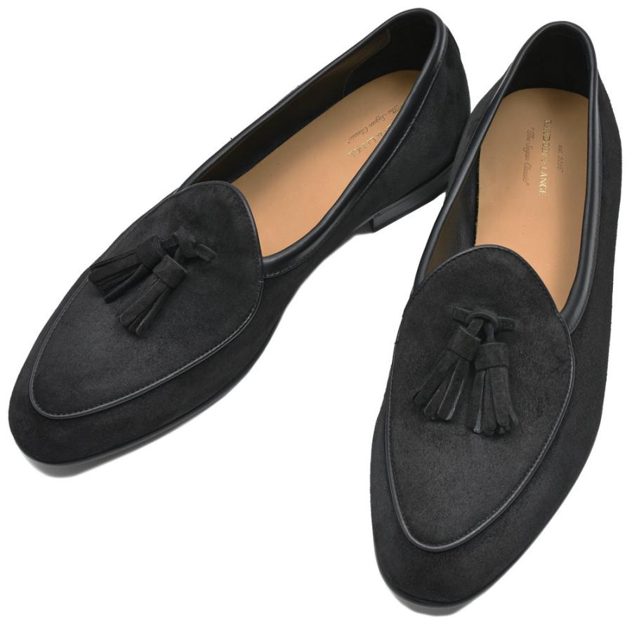 BAUDOIN & LANGE（ボードイン アンド ランジ）ラムスエードタッセルローファー SAGAN CLASSIC TASSELS（ラバーソール）245-59502 15061002052の画像