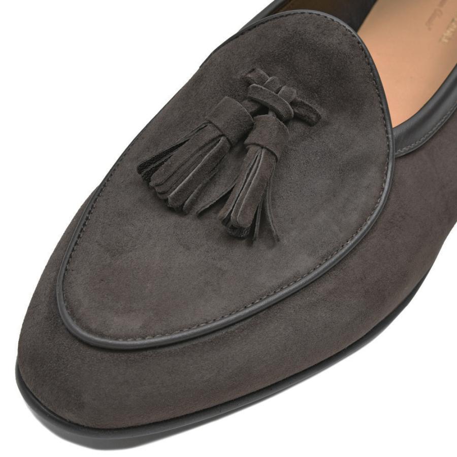 BAUDOIN & LANGE（ボードイン アンド ランジ）ラムスエードタッセルローファー SAGAN CLASSIC TASSELS（ラバーソール）245-59502 15061002052の画像