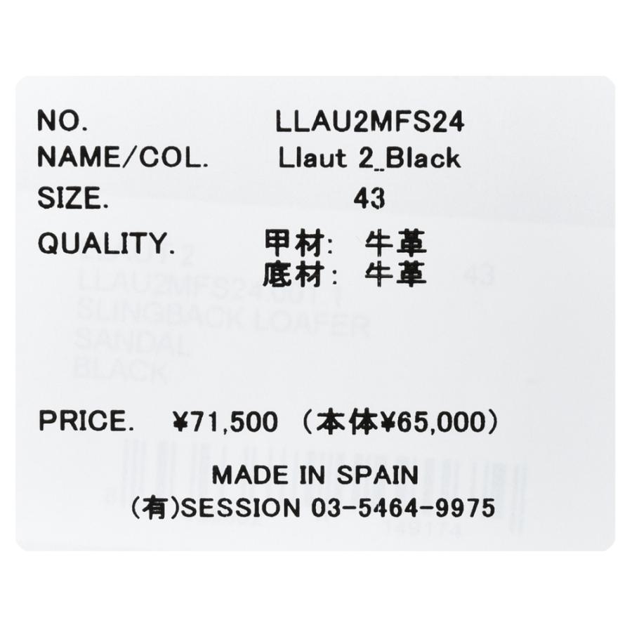 HEREU（ヘリュー）LLAUT2ヤウト2 カーフレザーバックストラップサンダル HE2418022200 15145000077 |  | 11