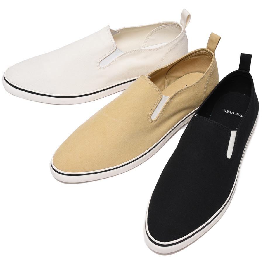 THE GEEK（ザ ギーク）コットンキャンバススリッポンスニーカー SLIP 