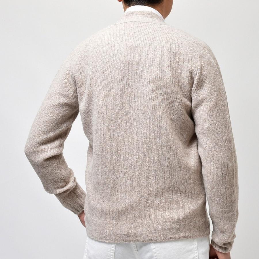 FEDELI（フェデーリ）ウールカシミアナイロンブークレソリッドニット