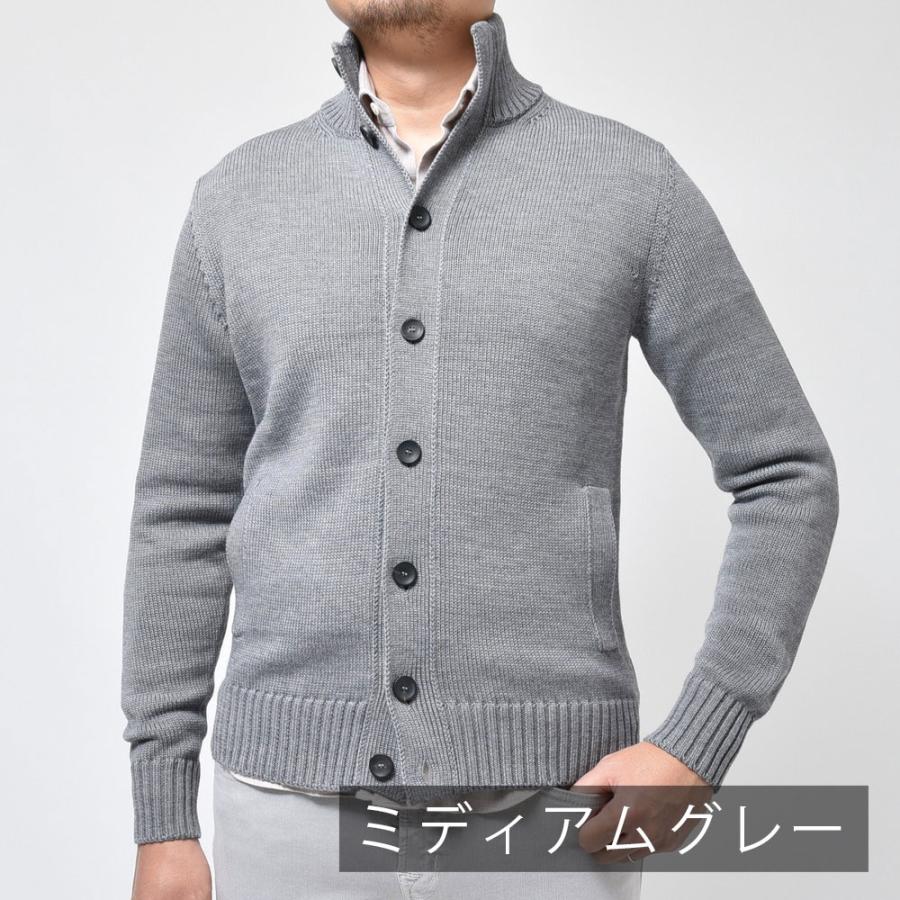 ZANONE(ザノーネ)5ゲージウールソリッドスタンドカラーニット ZANONE(ザノーネ)5ゲージウールソリッドスタンドカラーニット