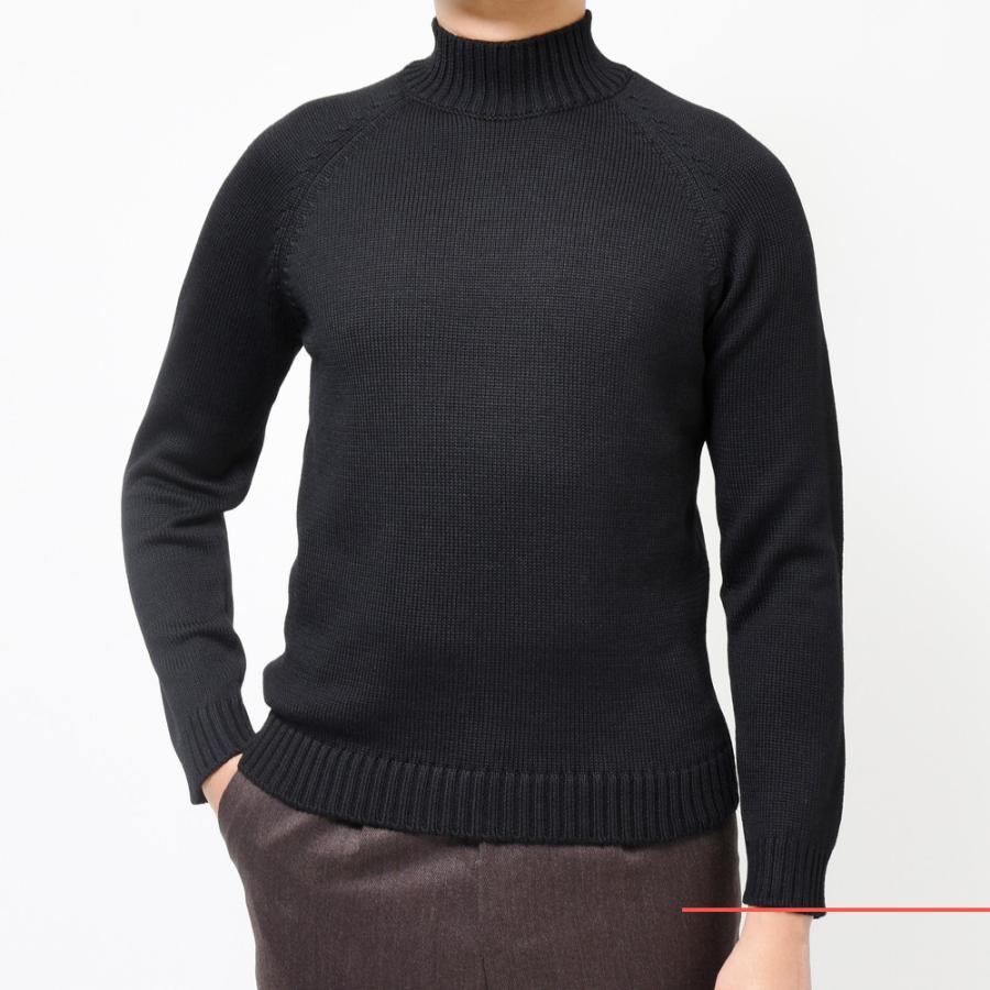 ZANONE（ザノーネ）5ゲージウールソリッドモックネックニット SLIM FIT