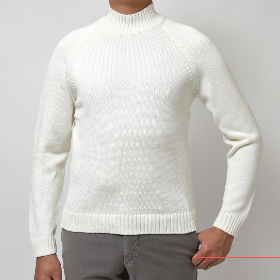ZANONE（ザノーネ）5ゲージウールソリッドモックネックニット SLIM FIT