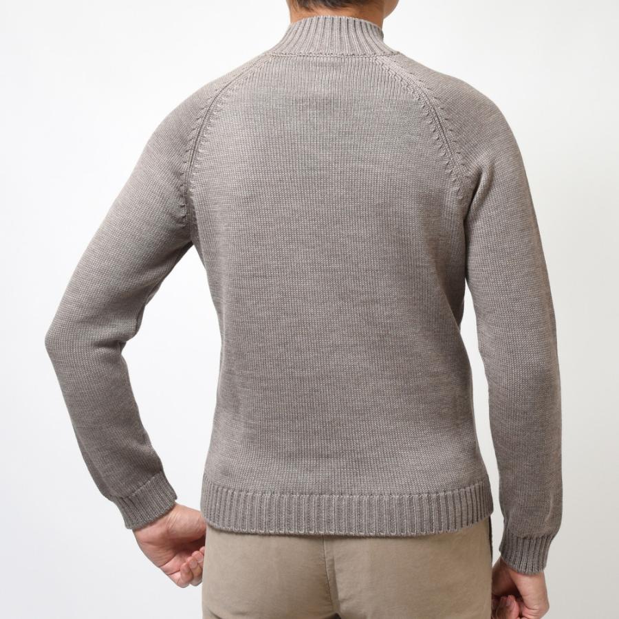 ZANONE（ザノーネ）5ゲージウールソリッドモックネックニット SLIM FIT