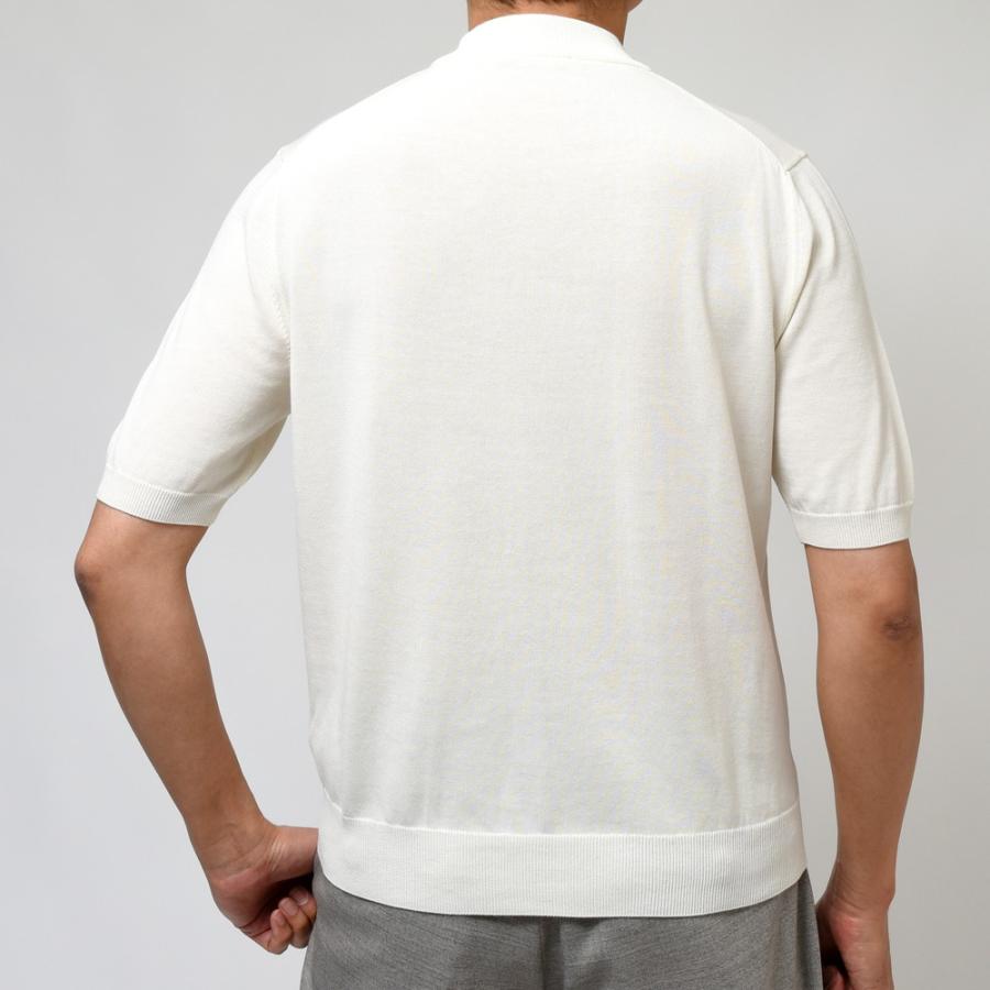 ZANONE（ザノーネ）12ゲージクレープコットンソリッドS/Sモックネック 
