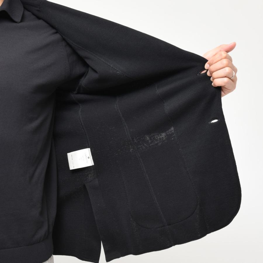 LARDINI（ラルディーニ）コットンミラノリブソリッドニットジャケット