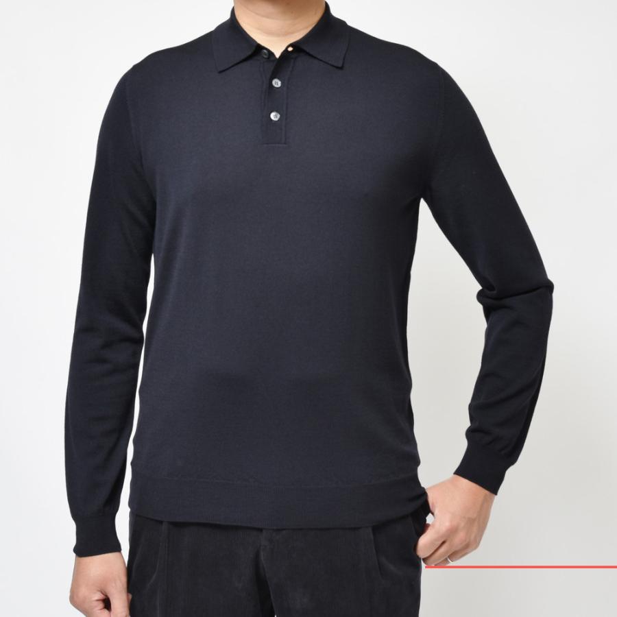 ZANONE（ザノーネ）18ゲージウールソリッドニットポロ POLO/SLIM FIT/810002/Z0290 16036303052｜guji｜11