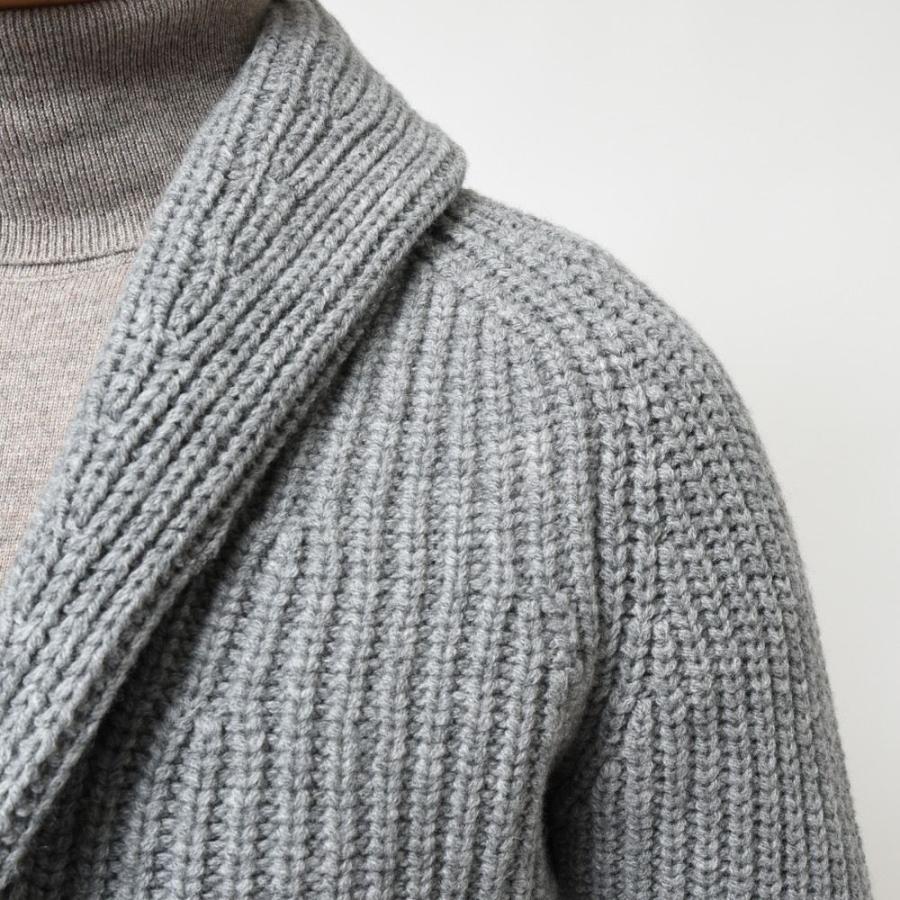 ZANONE（ザノーネ）5ゲージウールフィッシャーマンリブショールカラー