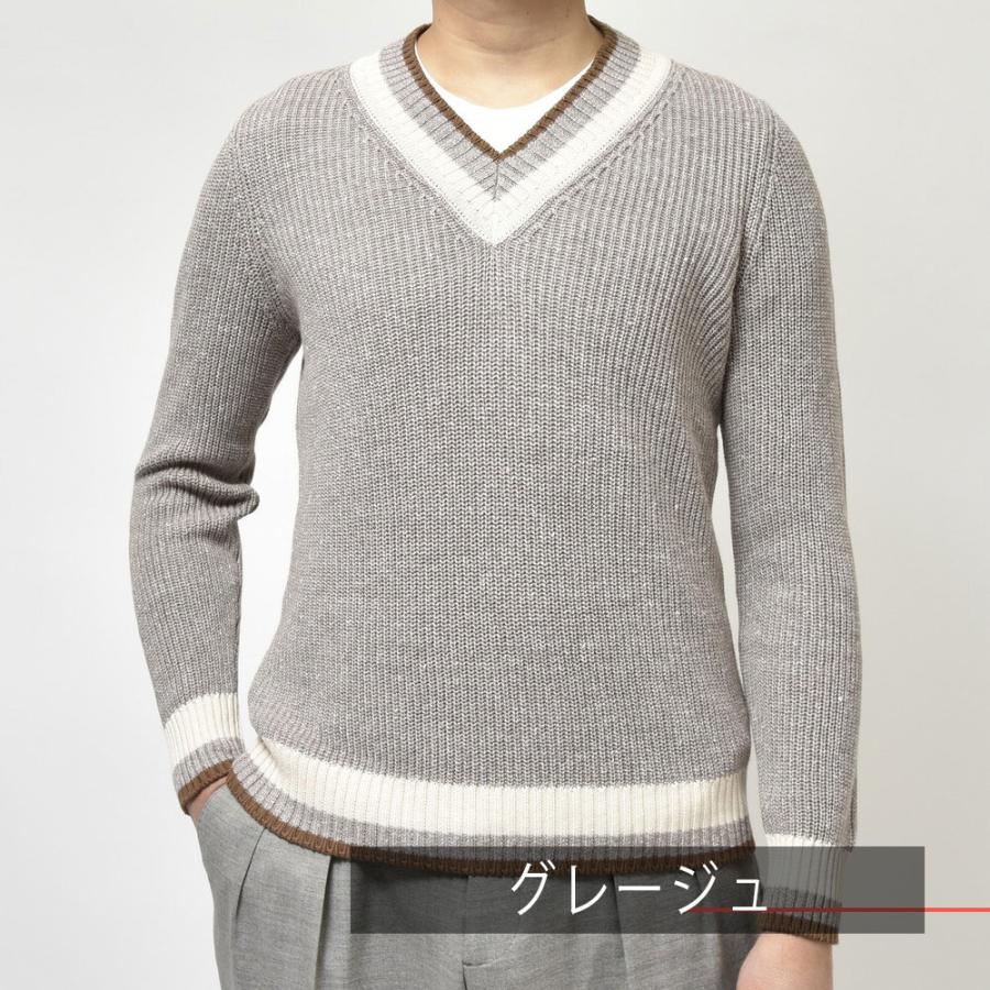 SALE30％】GRAN SASSO（グランサッソ）ローゲージリネンコットンV 