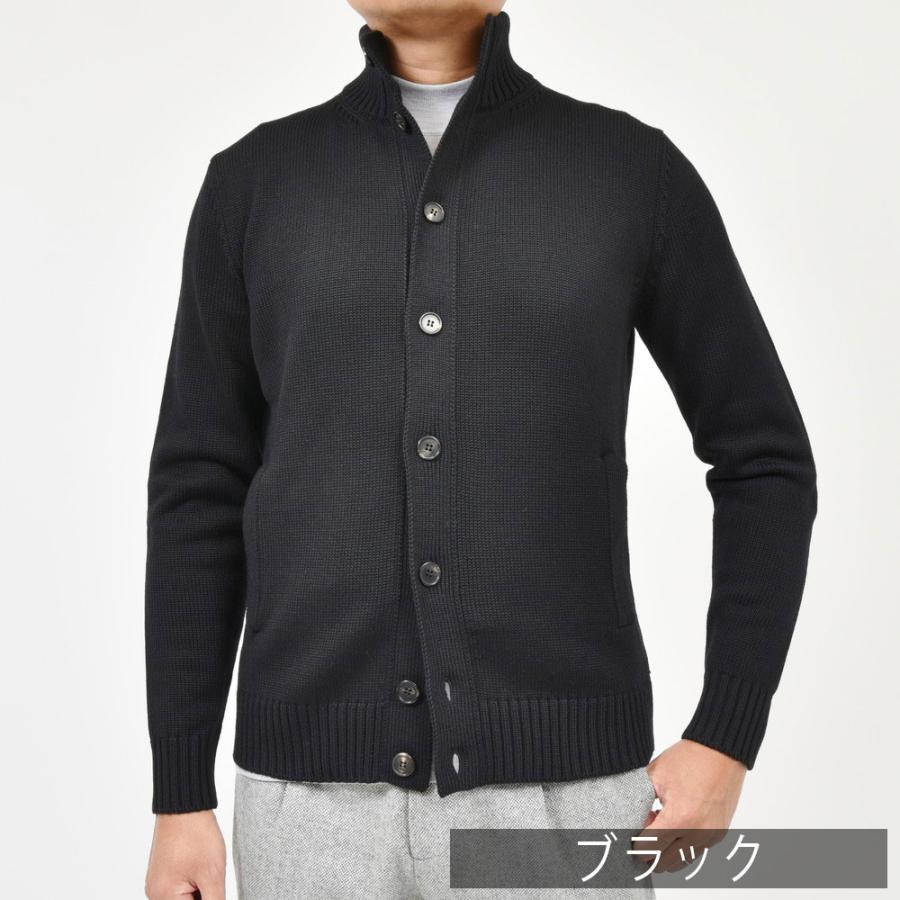 SALE30】ZANONE（ザノーネ）5ゲージウールスタンドカラーニット