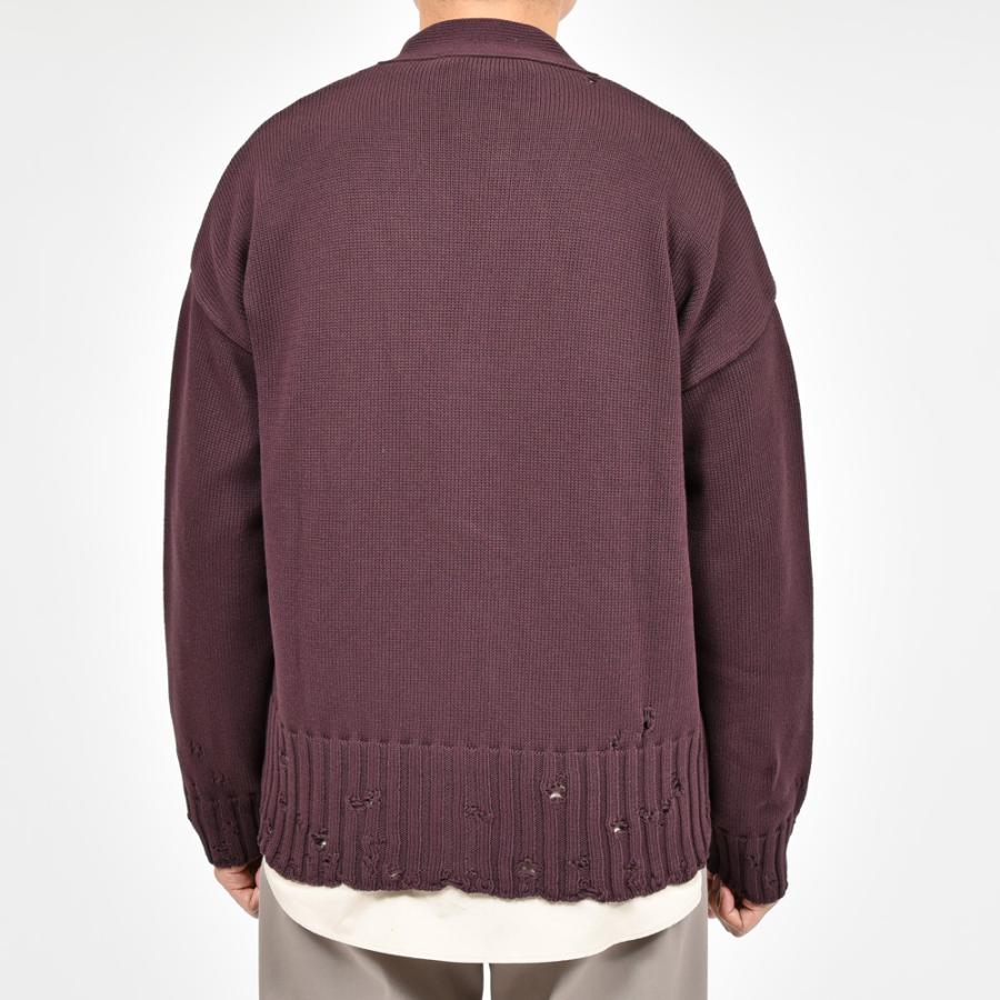 MARNI（マルニ）コットンダメージニットカーディガン CDMG0136Q0 UFC652 16042400138の画像