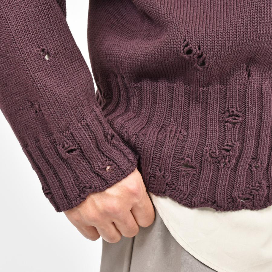 MARNI（マルニ）コットンダメージニットカーディガン CDMG0136Q0 UFC652 16042400138の画像