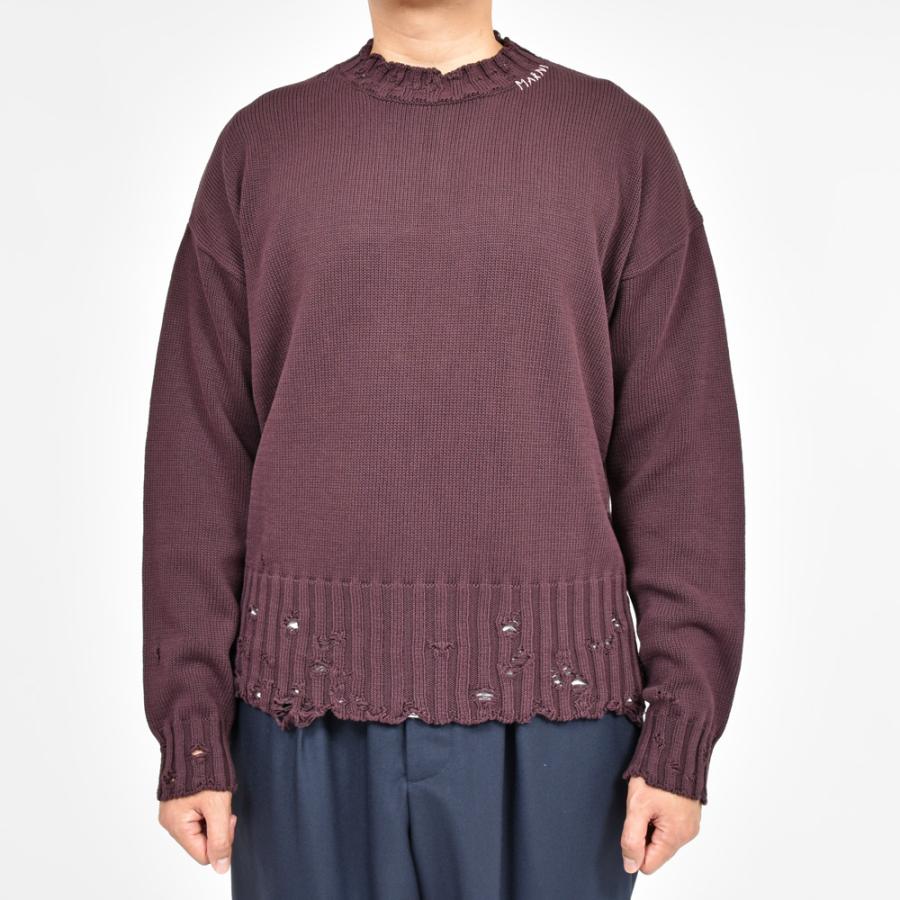 MARNI（マルニ）コットンダメージクルーネックニット GCMG0210A0 UFC652 16042401138 |  | 02
