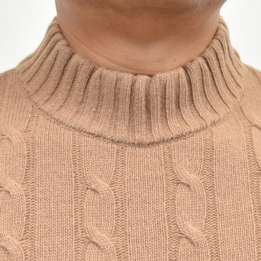 MILA SCHON MILANO（ミラ ショーン ミラノ）7ゲージウールカシミアケーブルモックネックニット 277-501 16046004052 |  | 03