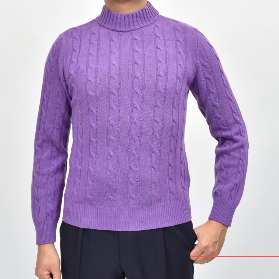 MILA SCHON MILANO（ミラ ショーン ミラノ）7ゲージウールカシミアケーブルモックネックニット 277-501 16046004052 |  | 06