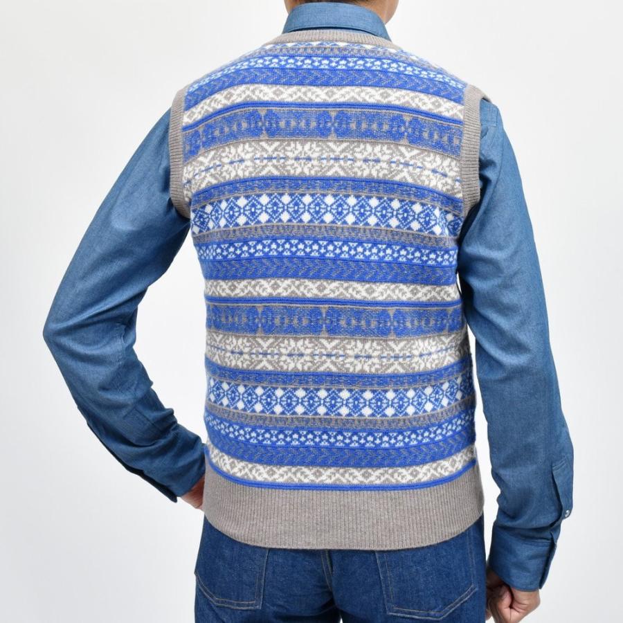 MILA SCHON MILANO（ミラ ショーン ミラノ）ウールカシミアフェアアイルベスト 277-502 16046005052 |  | 02