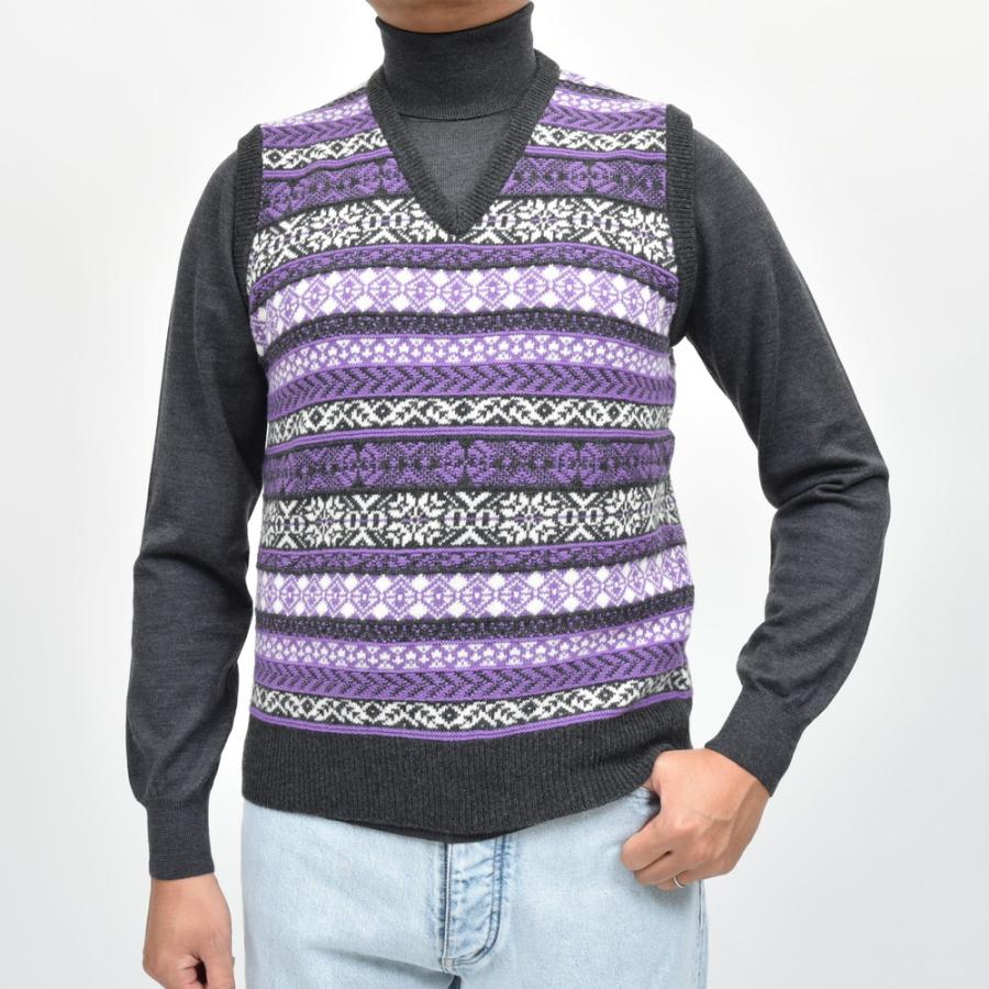 MILA SCHON MILANO（ミラ ショーン ミラノ）ウールカシミアフェアアイルベスト 277-502 16046005052 |  | 05