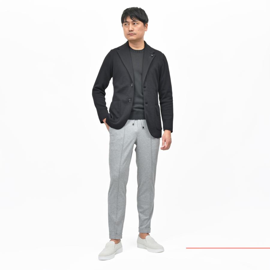 LARDINI（ラルディーニ）オーガニックコットンミラノリブニットジャケット JALJM56/ES64000 16051000109の画像