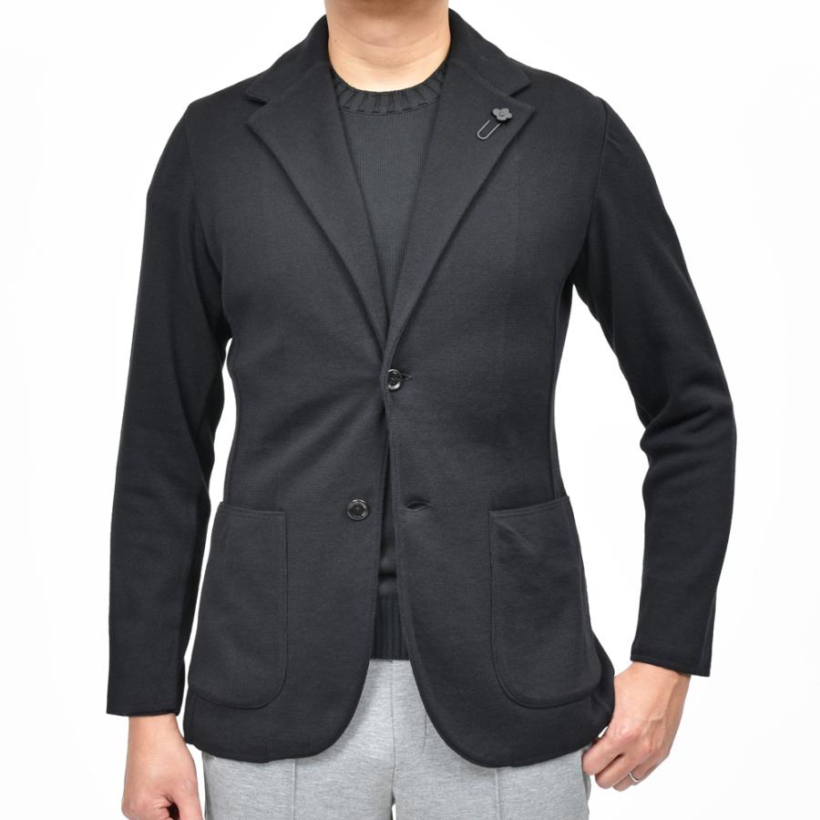 LARDINI（ラルディーニ）オーガニックコットンミラノリブニットジャケット JALJM56/ES64000 16051000109の画像