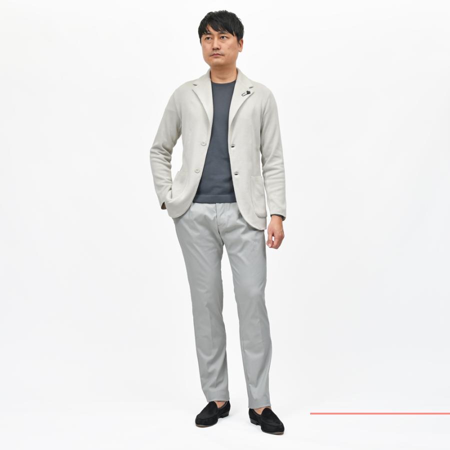LARDINI（ラルディーニ）オーガニックコットンミラノリブニットジャケット JALJM56/ES64000 16051000109の画像