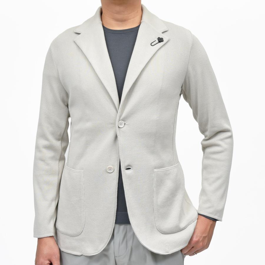 LARDINI（ラルディーニ）オーガニックコットンミラノリブニットジャケット JALJM56/ES64000 16051000109の画像