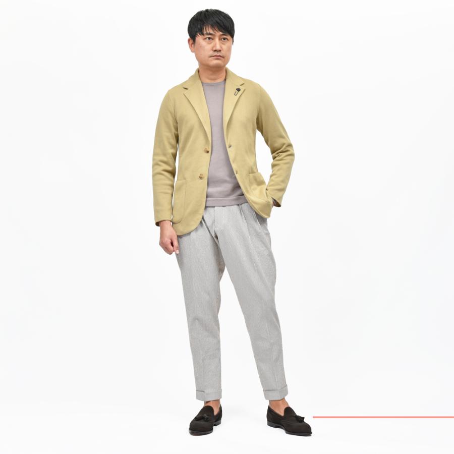 LARDINI（ラルディーニ）オーガニックコットンミラノリブニットジャケット JALJM56/ES64000 16051000109の画像