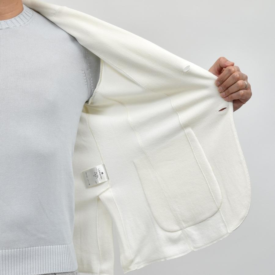 LARDINI（ラルディーニ）オーガニックコットンミラノリブニットジャケット ALJM56000 16051600109の画像