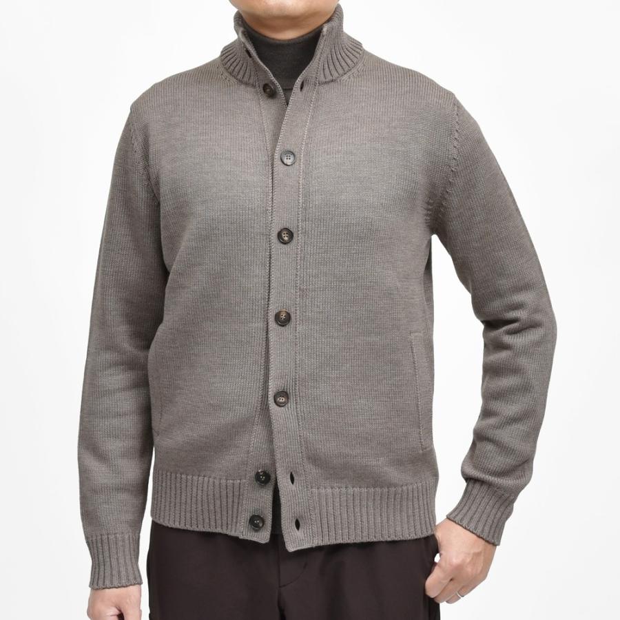 ZANONE（ザノーネ）5ゲージウールスタンドカラーニットカーディガン CHIOTO/SLIM FIT/810130/ZR229/45602 16052000052の画像