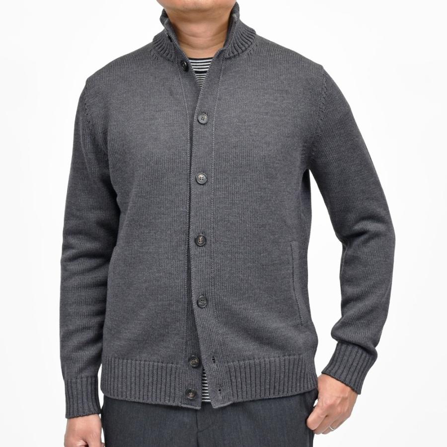 ZANONE（ザノーネ）5ゲージウールスタンドカラーニットカーディガン CHIOTO/SLIM FIT/810130/ZR229/45602 16052000052の画像