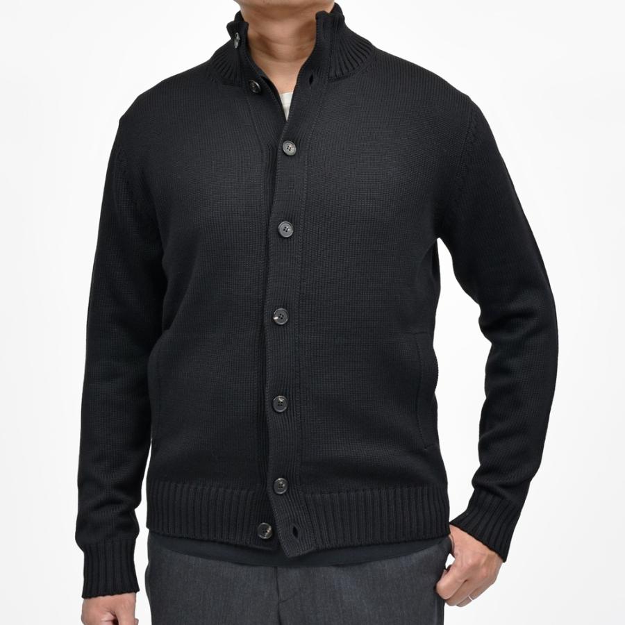 ZANONE（ザノーネ）5ゲージウールスタンドカラーニットカーディガン CHIOTO/SLIM FIT/810130/ZR229/45602 16052000052の画像