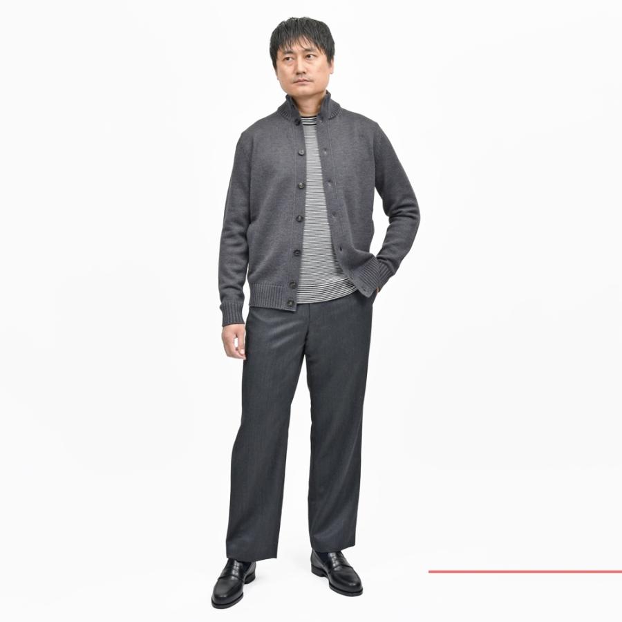 ZANONE（ザノーネ）5ゲージウールスタンドカラーニットカーディガン CHIOTO/SLIM FIT/810130/ZR229/45602 16052000052の画像