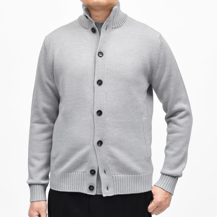 ZANONE（ザノーネ）5ゲージウールスタンドカラーニットカーディガン CHIOTO/SLIM FIT/810130/ZR229/45602 16052000052の画像