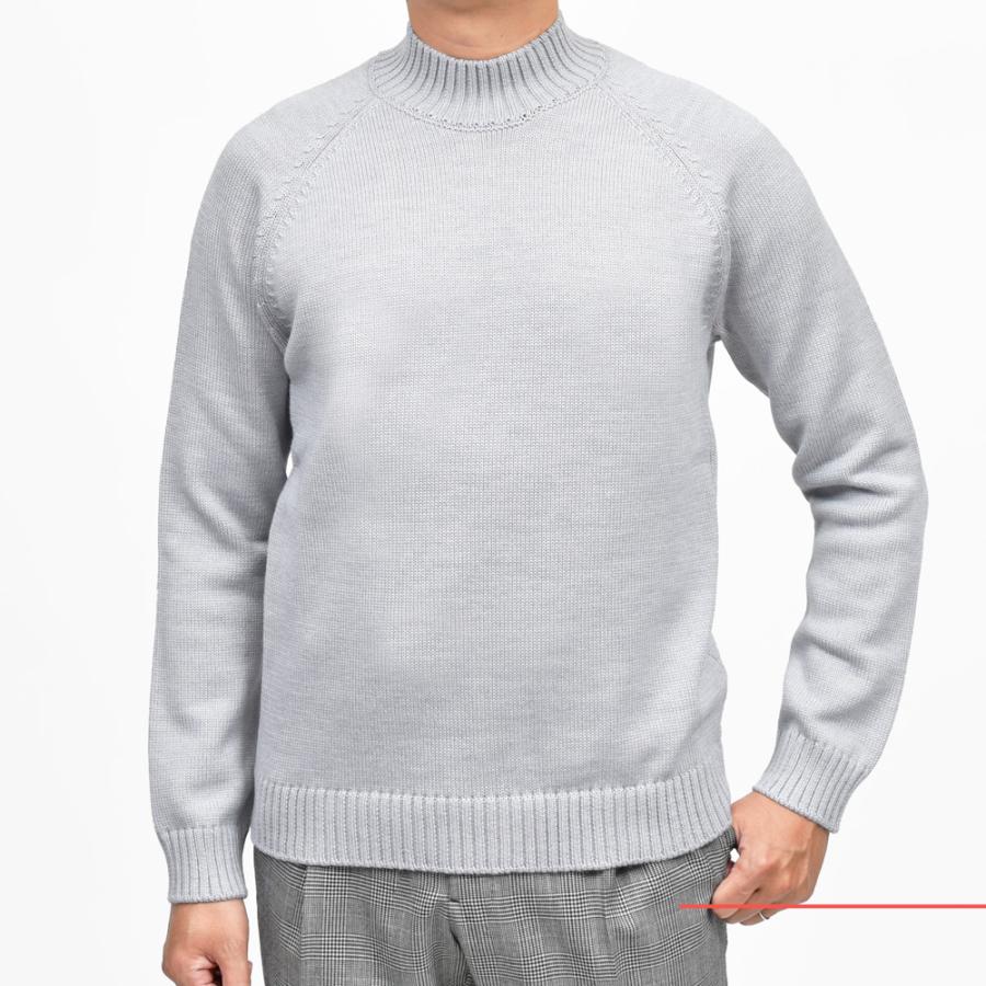 ZANONE（ザノーネ）5ゲージウールモックネックニット SLIM FIT/472 