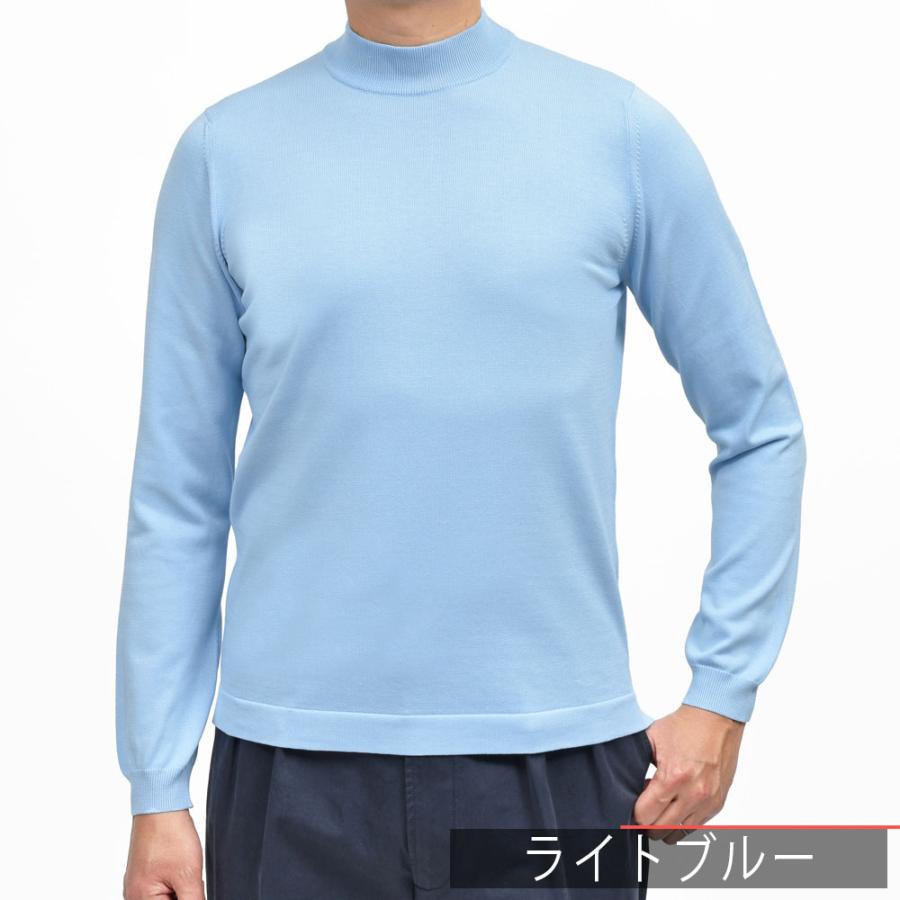 GRAN SASSO（グランサッソ）12ゲージソフトコットンモックネックニット