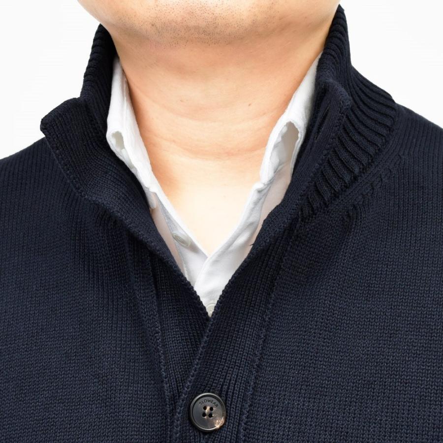 ZANONE（ザノーネ）7ゲージリネンコットンスタンドカラーニットカーディガン CHIOTO/SLIM FIT/810150/Z1337/55601 16061000052の画像