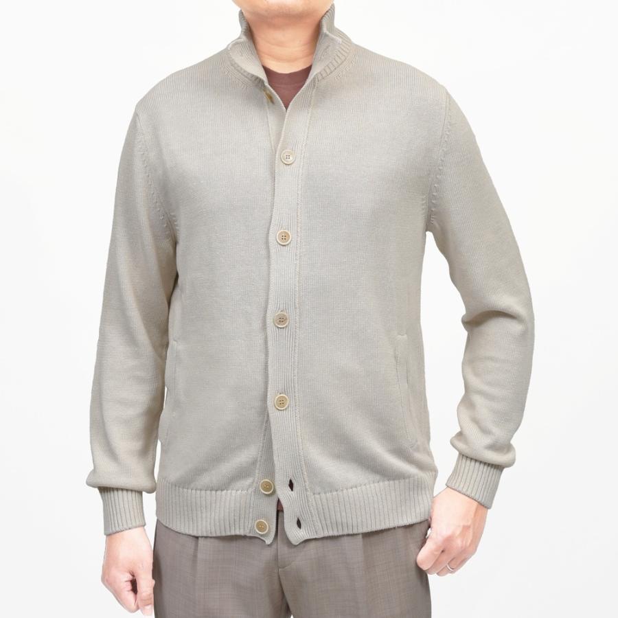 ZANONE（ザノーネ）7ゲージリネンコットンスタンドカラーニットカーディガン CHIOTO/SLIM FIT/810150/Z1337/55601 16061000052の画像