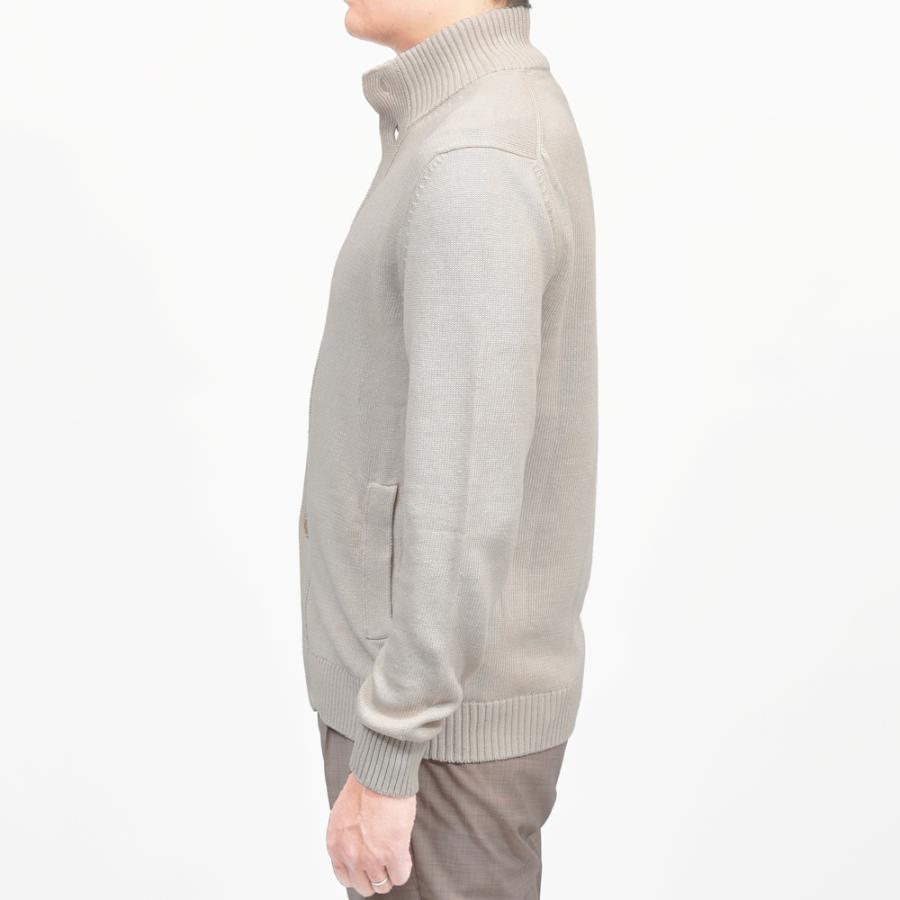 ZANONE（ザノーネ）7ゲージリネンコットンスタンドカラーニットカーディガン CHIOTO/SLIM FIT/810150/Z1337/55601 16061000052の画像