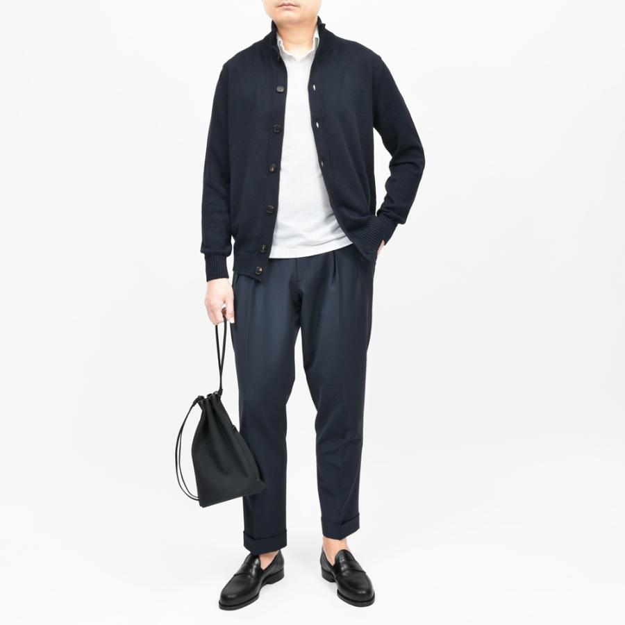 ZANONE（ザノーネ）7ゲージリネンコットンスタンドカラーニットカーディガン CHIOTO/SLIM FIT/810150/Z1337/55601 16061000052の画像