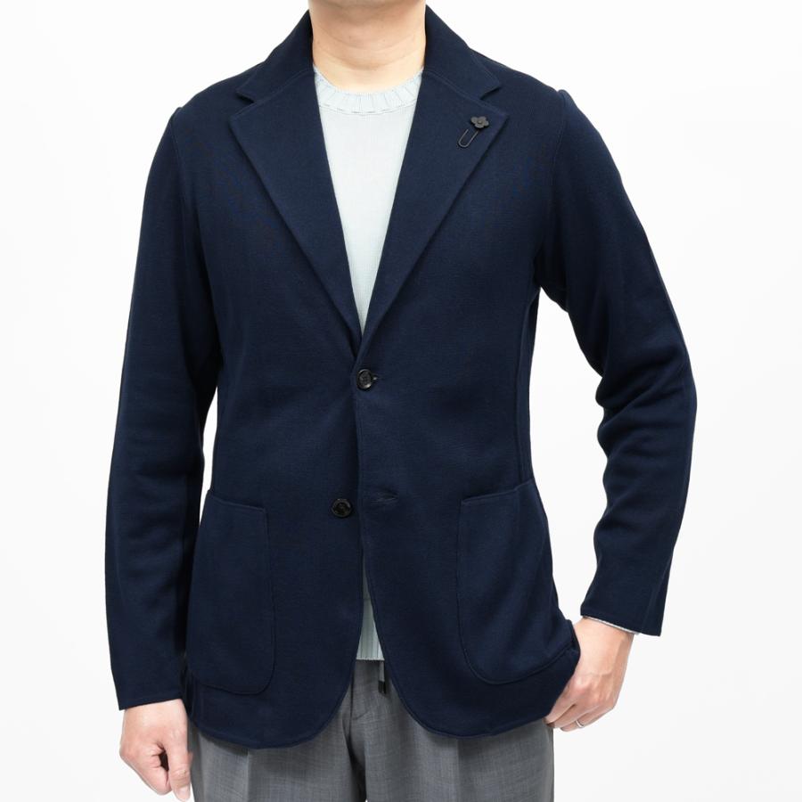 LARDINI（ラルディーニ）コットンミラノリブニットジャケット JCNCJLJM56/CN66003 16061001109の画像