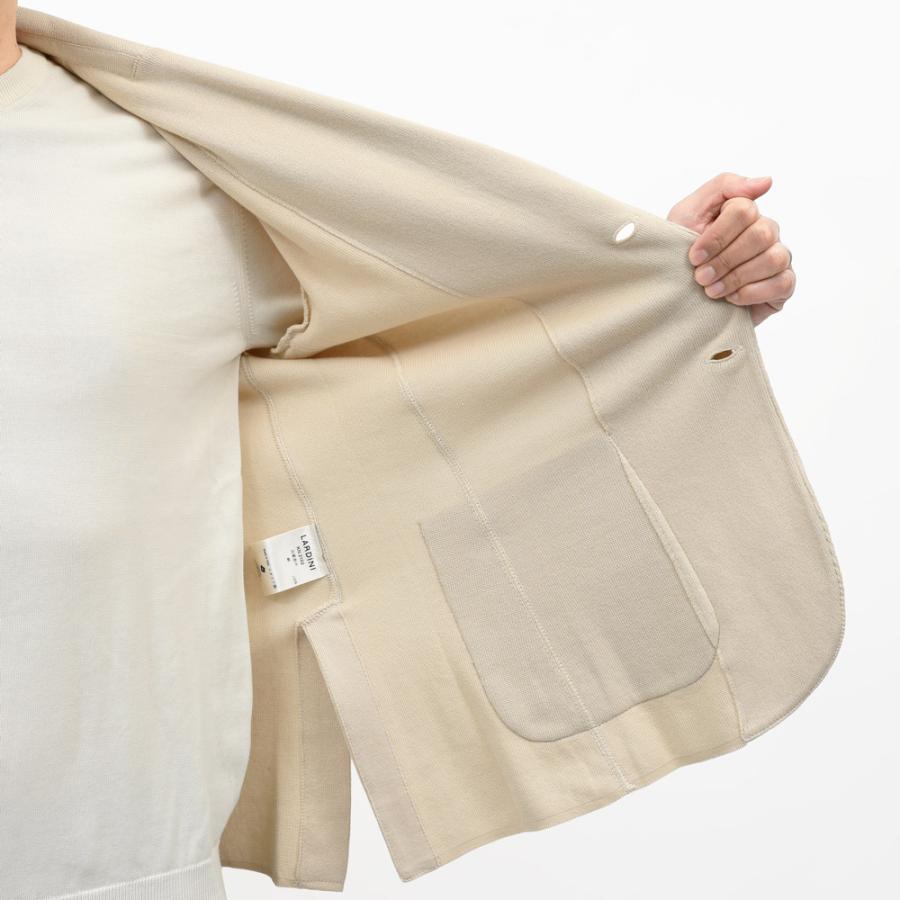 LARDINI（ラルディーニ）コットンミラノリブニットジャケット JCNCJLJM56/CN66003 16061001109の画像