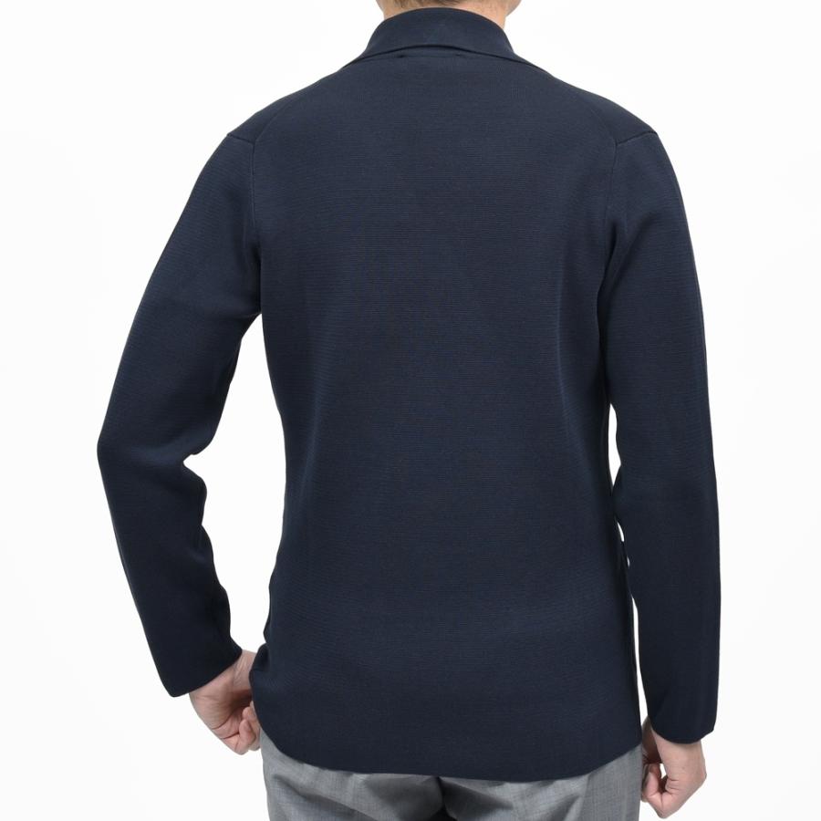 FILIPPO DE LAURENTIIS（フィリッポ デ ローレンティス）クレープコットンミラノリブ6Bダブルニットジャケット RJMLDPT09 16061003109の画像