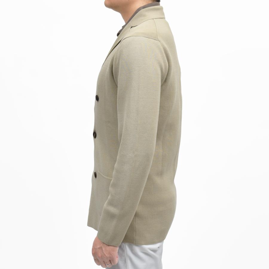 FILIPPO DE LAURENTIIS（フィリッポ デ ローレンティス）クレープコットンミラノリブ6Bダブルニットジャケット RJMLDPT09 16061003109の画像