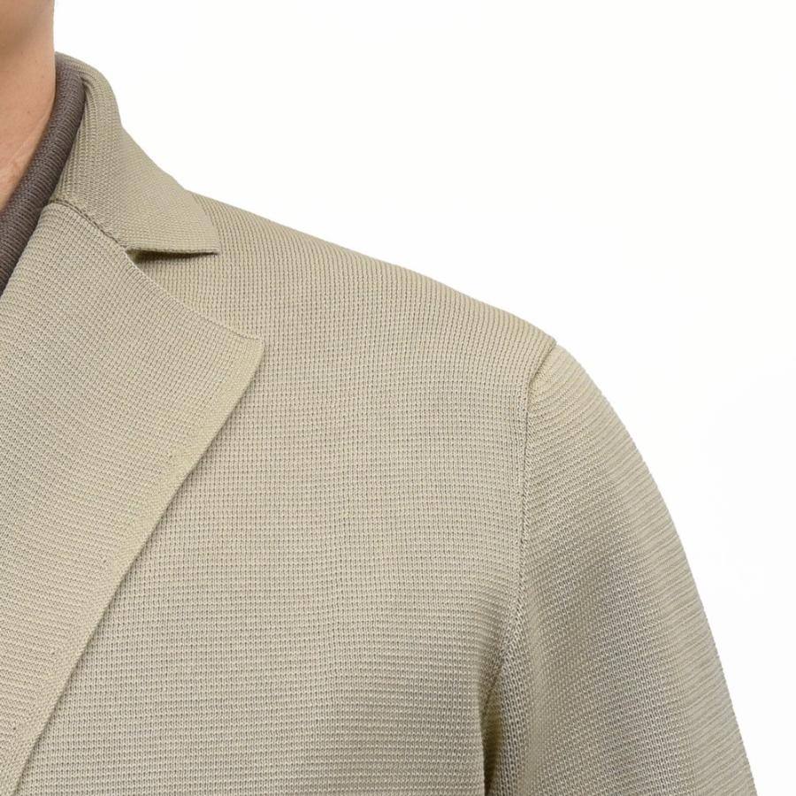FILIPPO DE LAURENTIIS（フィリッポ デ ローレンティス）クレープコットンミラノリブ6Bダブルニットジャケット RJMLDPT09 16061003109の画像