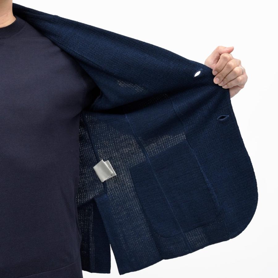 LARDINI（ラルディーニ）リネンコットンメッシュニットジャケット CNCJLJM56/PA66006 16061005109の画像