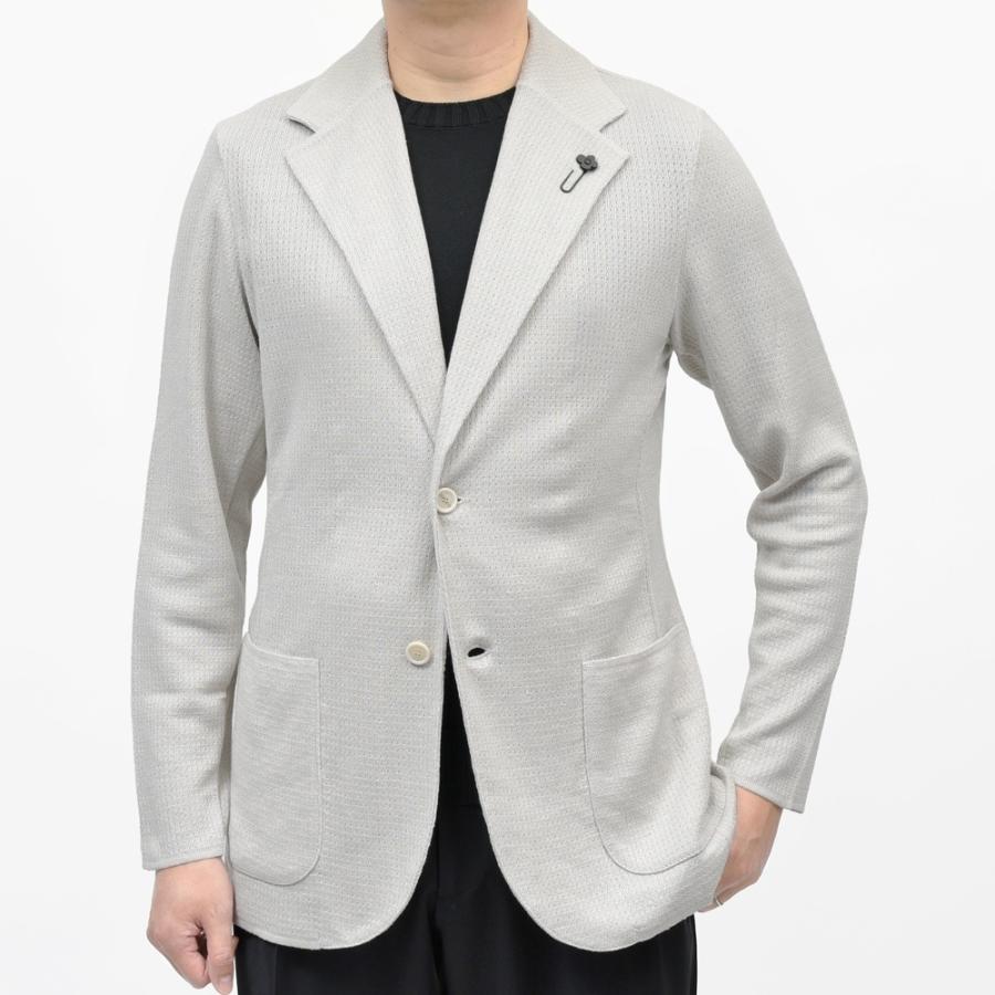 LARDINI（ラルディーニ）リネンコットンメッシュニットジャケット CNCJLJM56/PA66006 16061005109の画像